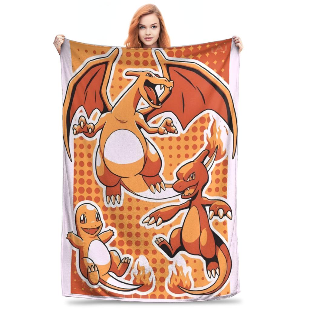 1PC Charizard8 Winter Blankets for Adults Bedding Home Interior Sofa Knee