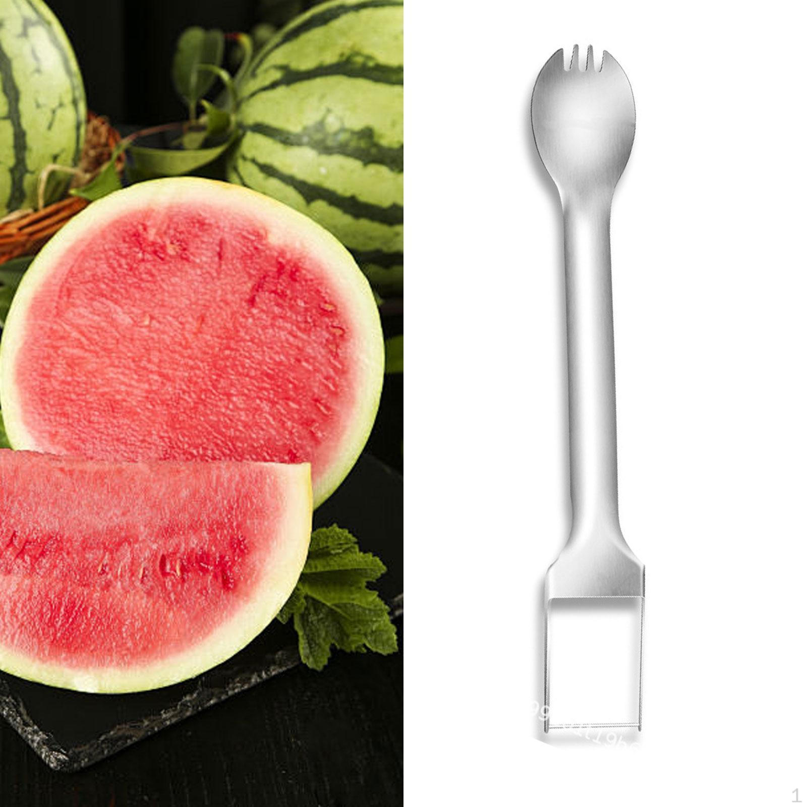 

2 in 1 Watermelon Fork Slicer Double Head for Family Gathering Restaurant
