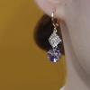 2024 Purple Zircon Stud Earrings for Women: Unique, Luxurious, and Elegant Ear Cuffs