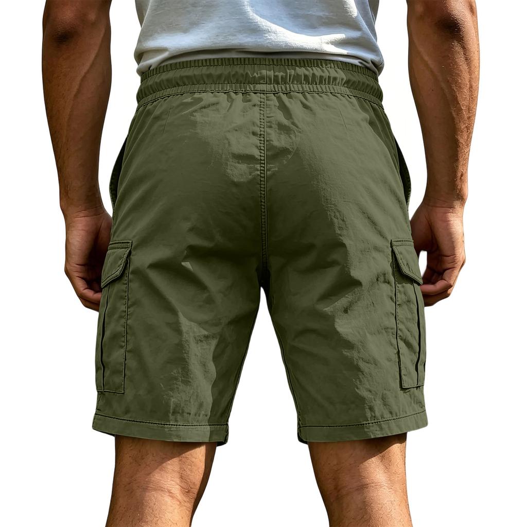 Mens Shorts Casual Lightweight Drawstring Cargo Design Mens Athletic Shorts for Outdoor and Gym Shorts Men