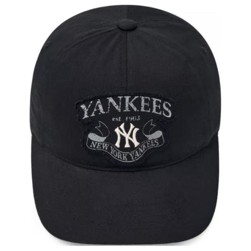 MLB Cotton Baseball Caps Unisex Black Fashion 3ACPV045N-50BKS