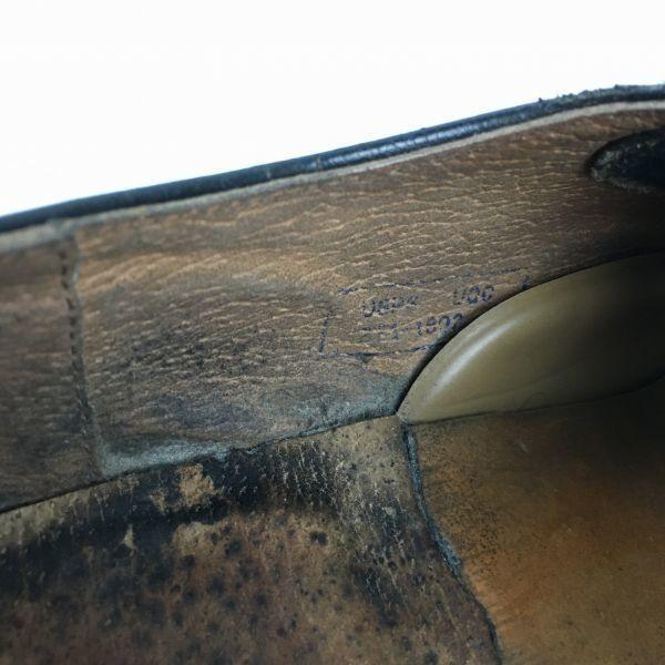 Rare USA Vintage WORK AMERICA Postman Shoes U-Tip Business Shoes Black Size 10AA Men's(USED)