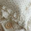 INS Princess Ruffle Edge Gauze 100% Cotton Pillow Case Breathable Duvet Cover Without Filler 3PCS Floral Home Bedding Set