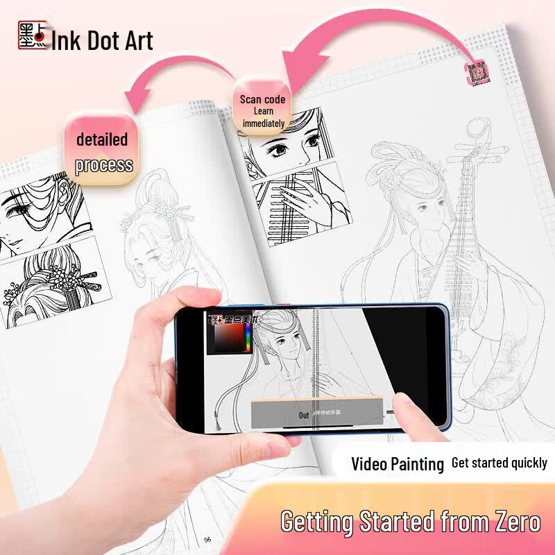 Beginner's Ancient Style Manga Tracing Book