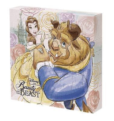 56 Piece Jigsaw Puzzle Beauty and the Beast Beautiful Rose [Canvas Puzzle]