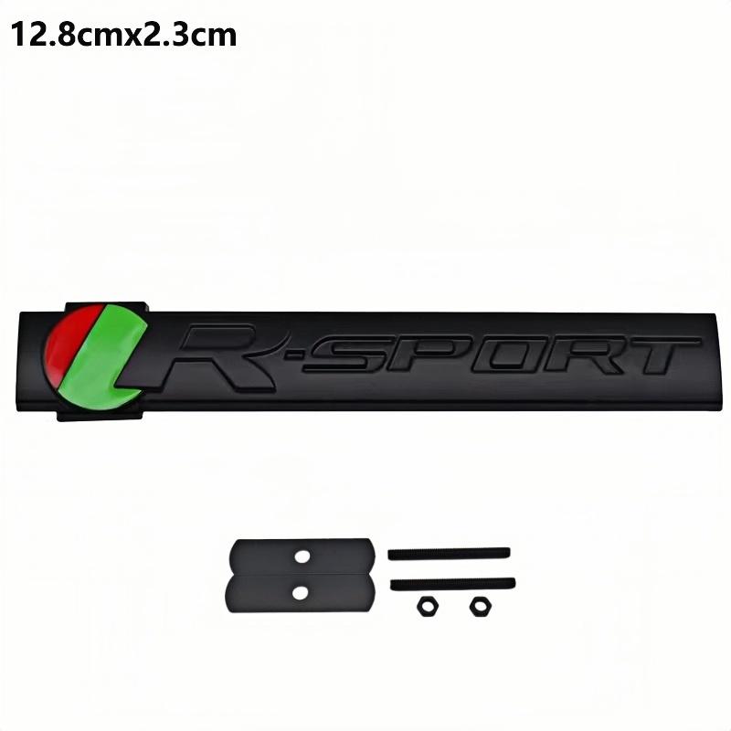 1pc 3d Metal R-Sport Logo Badge Sticker Front Grill Rear Trunk Side Fender Emblem Decal