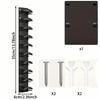 Wall-Mounted No-Punch Baseball Cap Organizer and Storage Rack