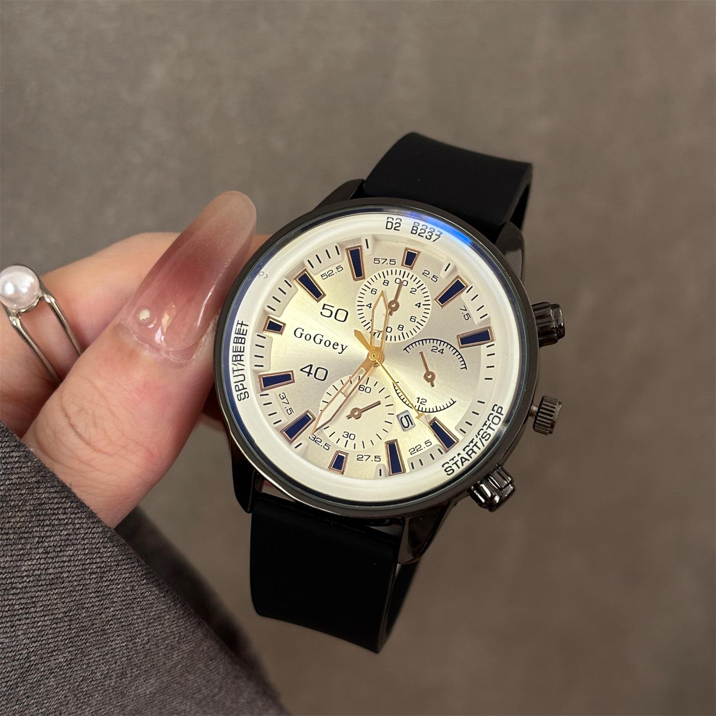 Gogoey Casual Ladies Delicate Silicone Large Dial Watch Price Sports Quartz Watch With Calendar