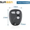 Keyless Entry Remote Control Replacement for Chevrolet Tahoe 1996-2000, Suburban 1997-1999, Yukon 1997-1999, Express 1997-2002, 3 Button Smart Car