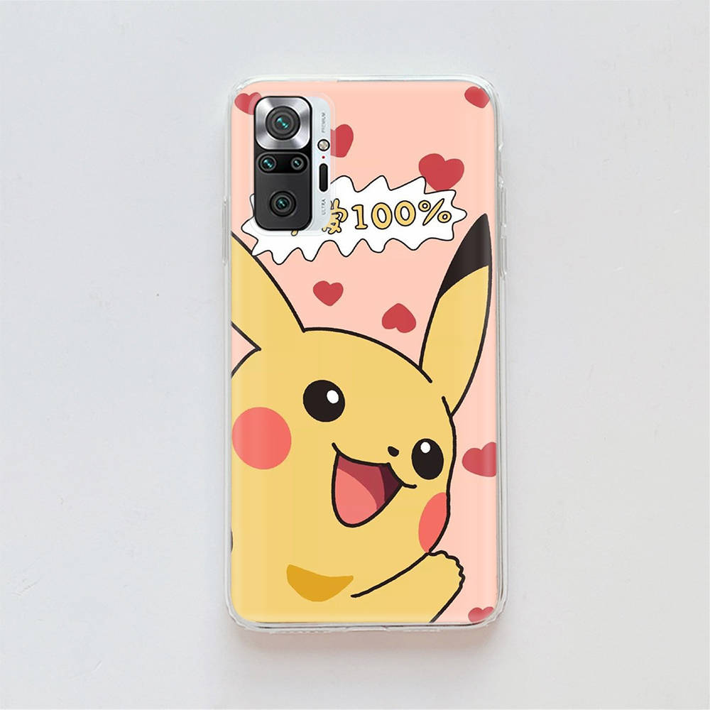 Transparent Case for Samsung A04 A14 A23 A34 A54 M23 M33 M52 M53 Realme Narzo 50 50I 50a Prime C35 C55 C30S 10 9 Pro K-90 Lovely Pikachu