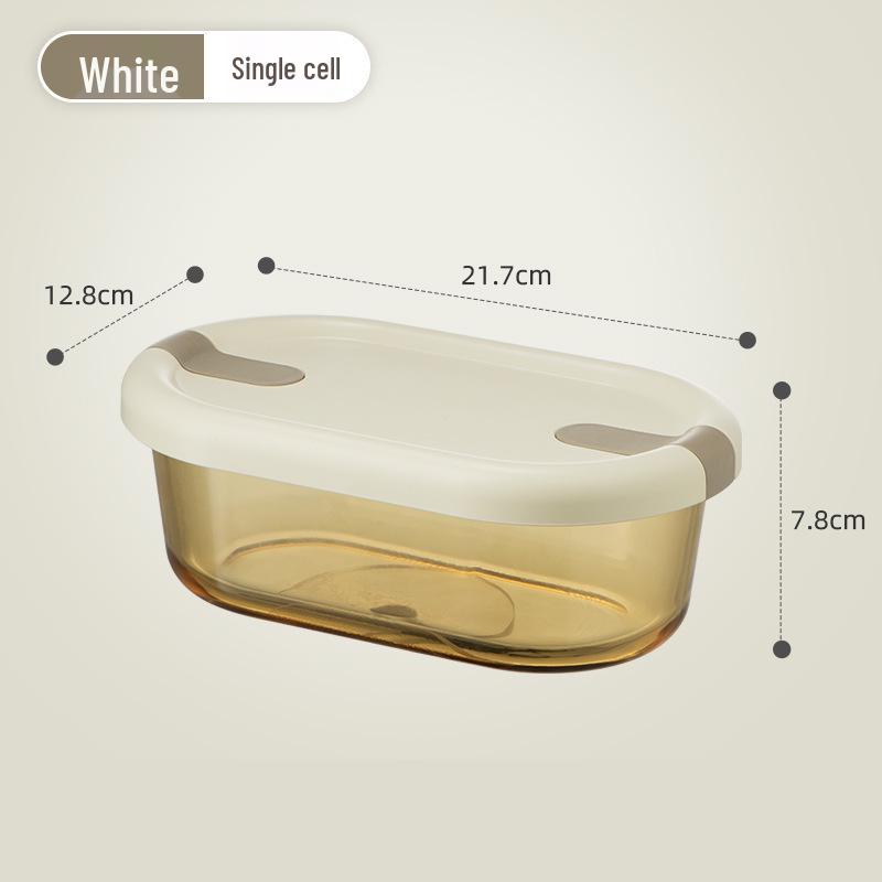 Microwave Safe Glass Lunch Box with Compartments - Ideal for Students and Office Workers