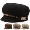 Korean Style Face-Slimming Octagonal Beret for Large Heads - Fashionable, Versatile, Small-Brim Fisherman Hat for Spring and Autumn
