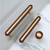 Brass Walnut Furniture Handles Durable Wood Knobs for Cupboard Wardrobe Drawer Door