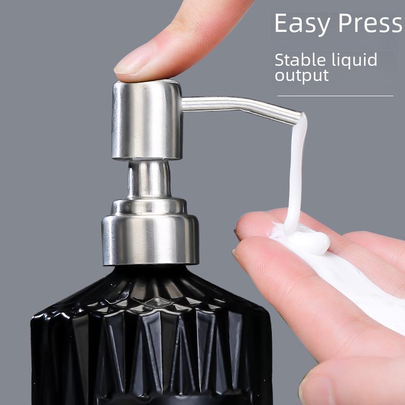 Nordic Glass Bathroom Bottles: Shower Gel, Lotion, Hand Sanitizer Dispensers