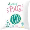 Tropical Style Fruit Cactus Printed Pillow Case Home Decor for Sofa Office Polyester Throw Pillow Cover Decorative Cushion Cover