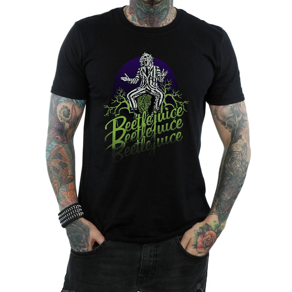 Beetlejuice Mens Faded Pose T-Shirt