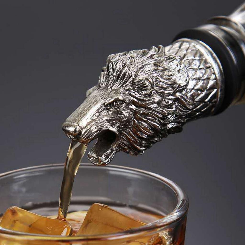Alloy+Silicone Wine Aerator Pourer Spout Wine Decanters Elephant Wine Stoppers Decanter Pourer Liquor Decanter Bottles 5