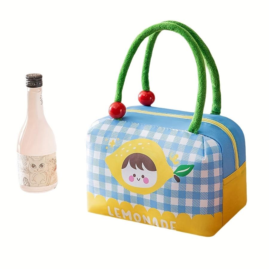 Fun Fruit Lunch Bag Thickened Large Capacity Rice Box Bag Portable Thermal Preservation Lunch Pack Cute Handheld Ice Pack