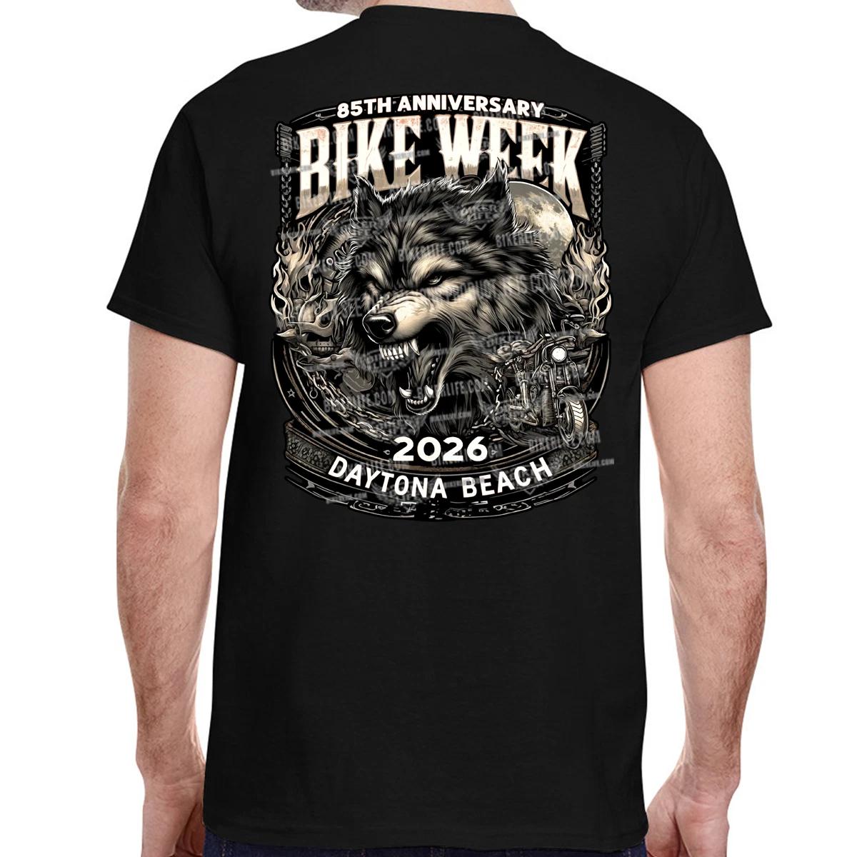 T-Shirt 2026 Bike Week Daytona Beach Wolf No Harley S