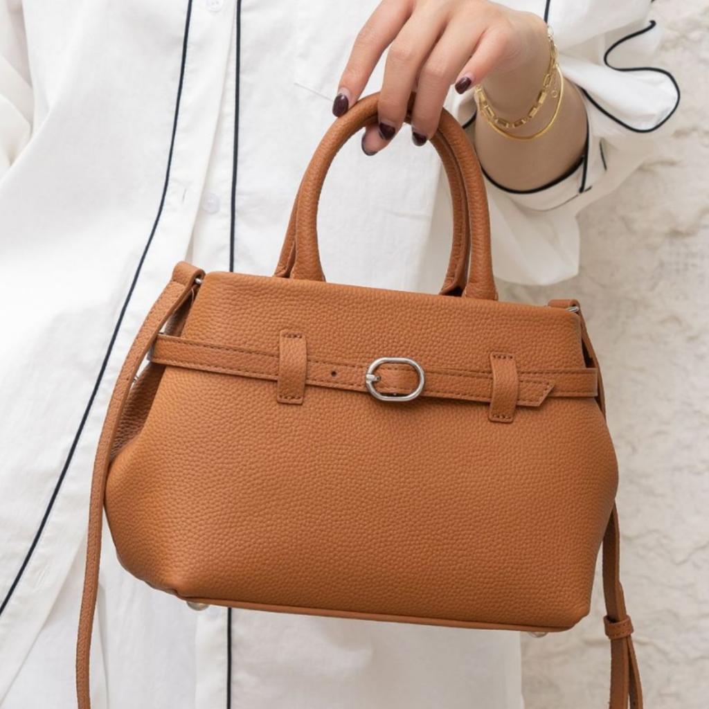 Cowhide Shoulder Women's Bag Large Capacity Messenger Good-looking Zipper Women's Fashion Simple Shopping Bag Practical Soft Leather