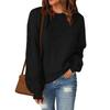 Spring and Autumn New Floral Yarn Pullover Casual Versatile Casual Round Neck Knitted Sweater Top for Women