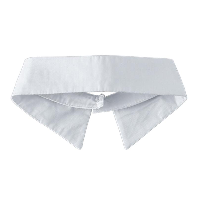 652F Shirt Lapel Collar White Color Mini Lapel Versatile Outfits Collar Sweet Girls Mini Lapel Decorative Shawl