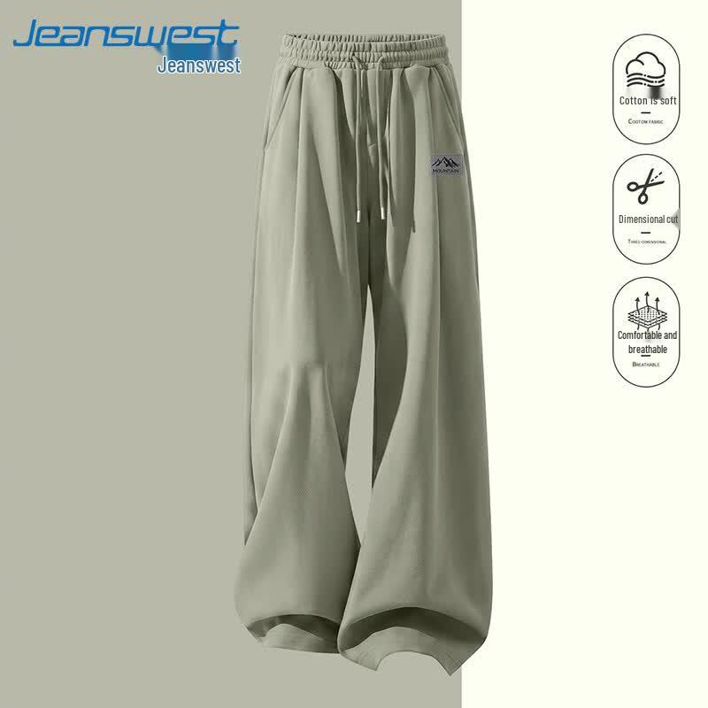 Jeanswest Men's Draping Straight-Leg Casual Pants