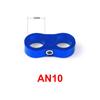 AN4 AN6 AN8 AN10 AN12 Opletená gumová hadicová svorka na hadici hliník eloxovaný oddělovač vedení oddělovač svěrací sada černá modrá