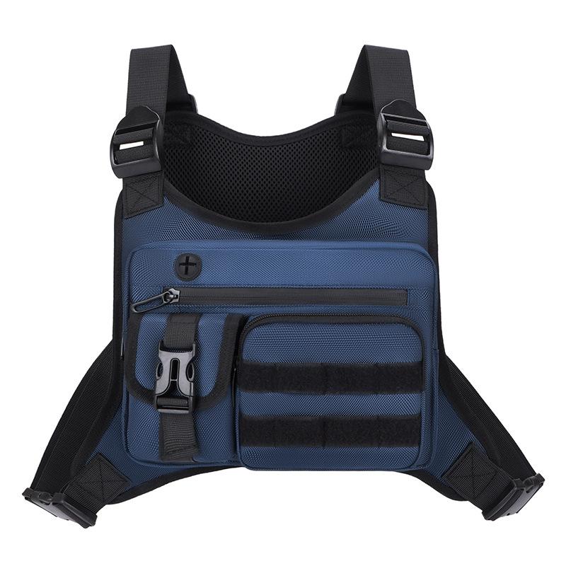 Outdoor Vest Multi-Functional Waterproof Wear-resistant Backpack Men's Chest Bag for Hunting Fishing Camping