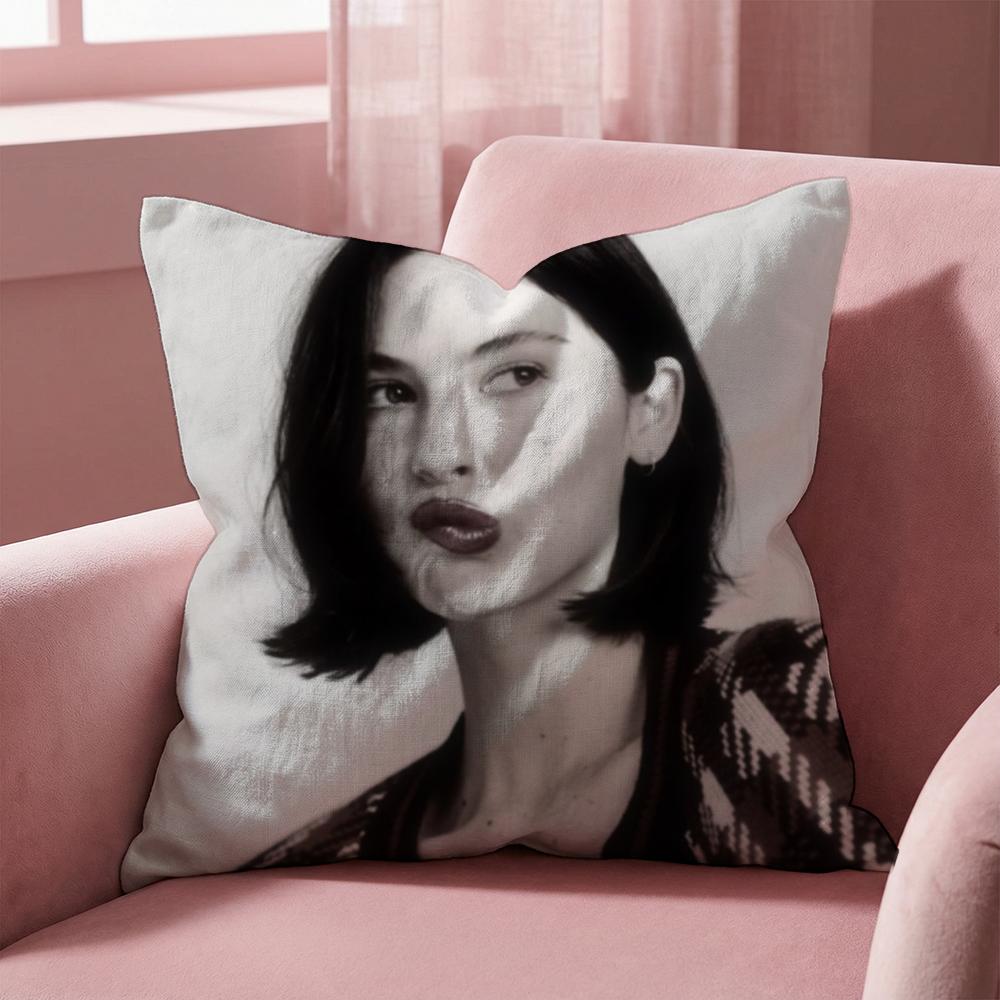 Singer G-Gracie Abrams Cushion Cover Multi-Scene Pillow Cover for Home & Car - Reversible, Soft & Durable for Daily Use