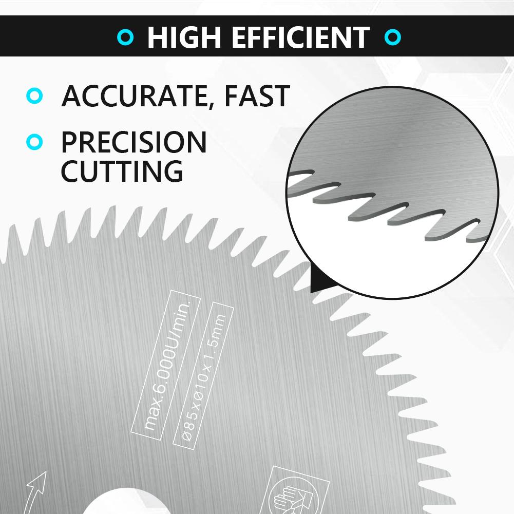 CMCP 85x10/15mm 80T Mini Disc de Ferăstrău Circular Disc Electric de Tăiere Disc pentru Tăiere Lemn/Metal Accesorii Scule Electrice