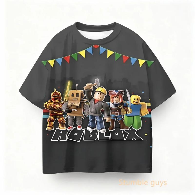 2023 New Girl Boy Cute Unicorn Children's T-shirt Boy Girl Summer Children's Short Sleeve Casual Clothing