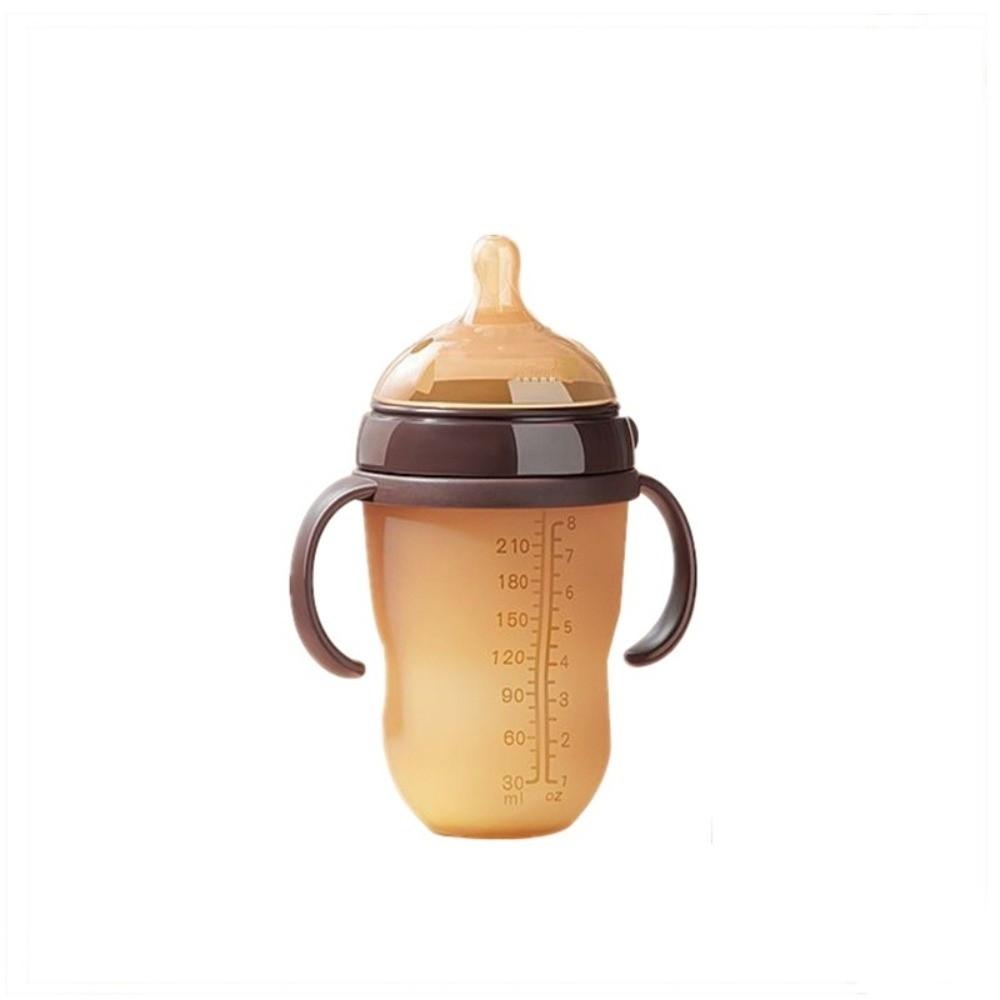 With Handle Baby Bottle Wide Caliber Silicone Bottle New Water Cup  Baby Feeding Supply