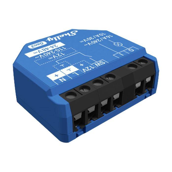 Contrôleurs Domotiques - Shelly - 1 Gen3 - Ensemble De 4 - Wi-Fi Et Bluetooth - Automatisation Éclairage