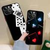 Poker Matt Hülle Für iPhone 16 15 14 11 12 13 Mini Pro Max X XR XS MAX Handyhülle stoßfest
