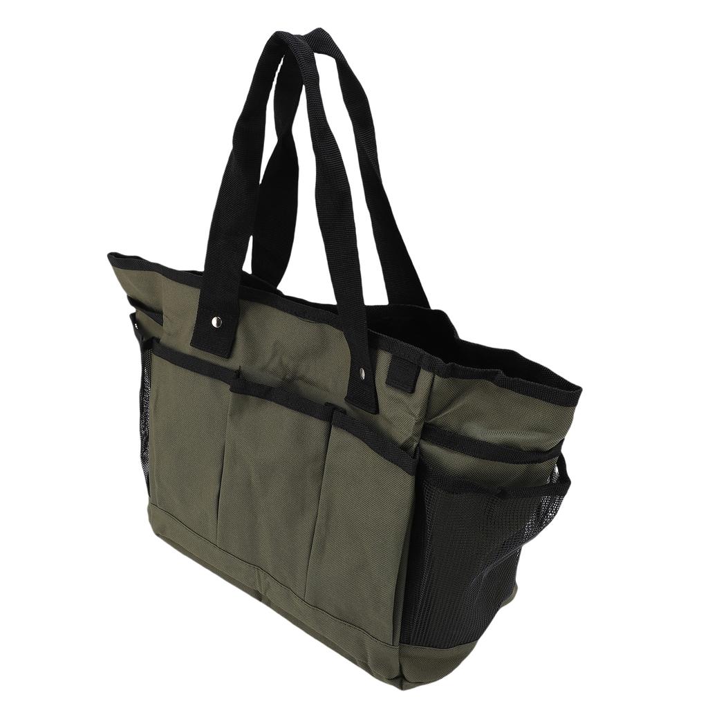 Garden Tool Bag Multi Purpose Double Layer 600D Oxford Gardening Bag for Planting Transplanting