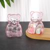 10pcs Bear Shaped Gift Box Clear Plastic Bear Candy Snack Container for Wedding Birthday Party Decor Supplies Baby Shower Favors