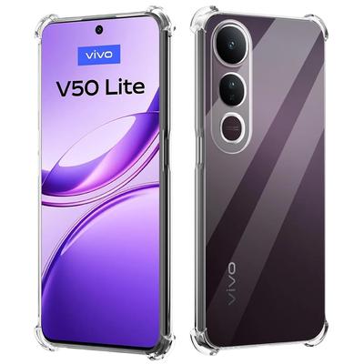 Čtyřrohý nárazuvzdorný TPU kryt pro Vivo V50 Lite 5G Ochranný kryt Průhledný Capa Fundas Coque