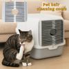 Professional Cat Floating Hair Door Self-adhesive Litter Box Door Brush  For Litter Box