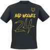 NUOVA T-shirt NERA della band Bad Wolves Unisex Tutte le taglie dalla S alla 5XL XA1098