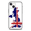 Luxury Phone Case For Apple iPhone 11 15 14 Pro MAX 12 13 7 8 Plus X XR XS MAX SE Silicone Black Cover Funda England UK flags