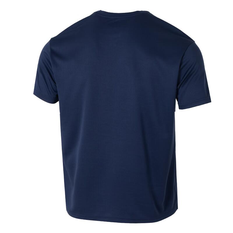 Skechers Fashion Sports Series Soft Comfortable Breathable Casual Short Sleeve T-Shirt Unisex Tops Navy-Blue P225U117-0515
