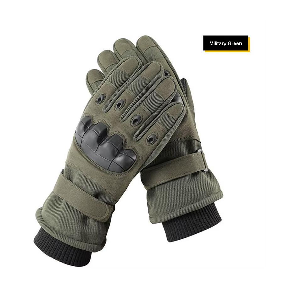 1Pair Winter Motorcycle Gloves Touchscreen Outdoor Hunting Protection Mountaineering Skiing Full Finger Gloves