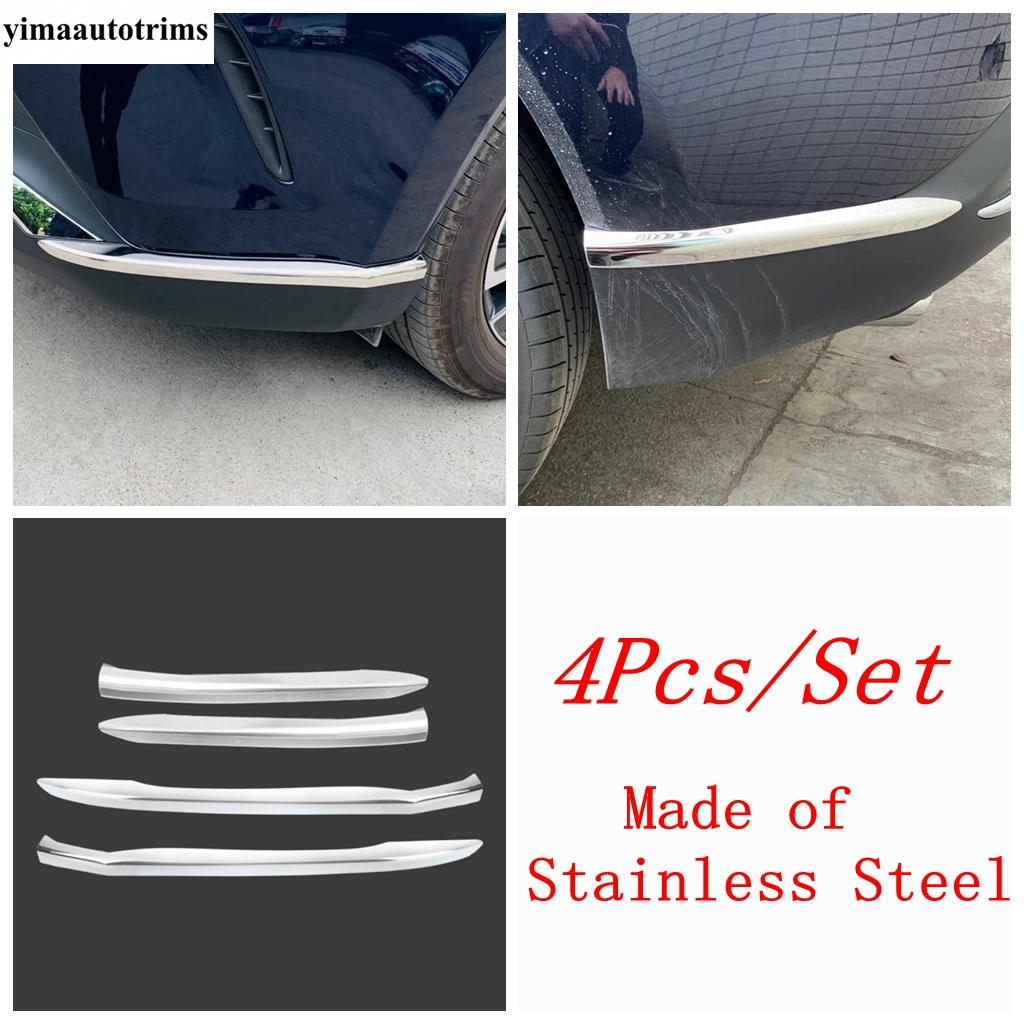 Front Rear Bumper Corner Strip Anti-rub Protection Cover Trim For Toyota Venza / Harrier  - 2024 Stainless Steel Accessories