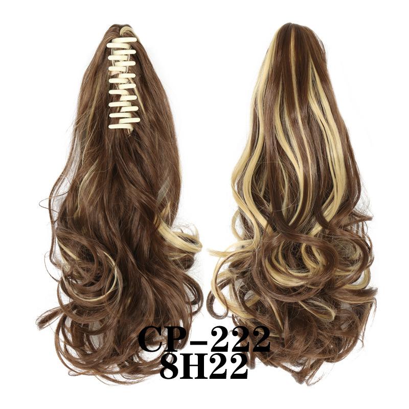 Claw Clip In Ponytail Extension Synthetic Hairpiece Curly Wavy Hair Extension 15 Inch Long Ponytail Hairpieces For Women Girl