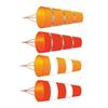 Reflective Plastic Windsock Outdoor Wind Direction Flag with Fluorescent Belt Wind Sock for Garden or Patios Decoration A0KF