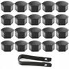 21 Mm Matte Black Wheel Bolt Covers Caps