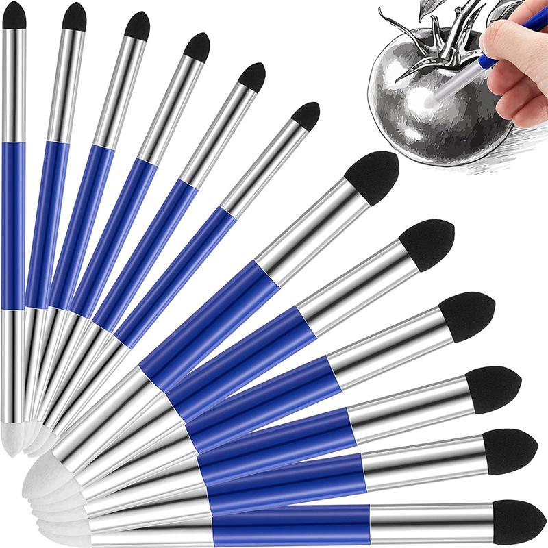 6-Piece Paper Blending Stumps for Sketching, Highlighting, Smudging, and Drawing Tools