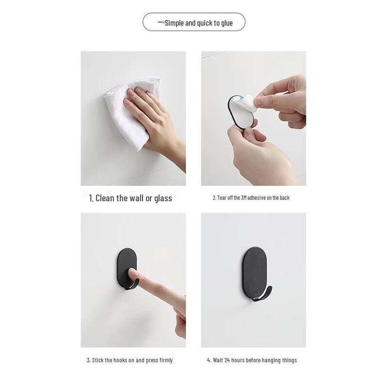 LIEI Punch-Free Adhesive Wall Hook