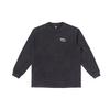 Bequemes Vintage-Stil Bedrucktes Langarm-T-Shirt Herren Oberteile Schwarz LMT0070934DR00FA05621